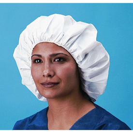 Keystone® Safety Dupont Tyvek® Bouffant Cap/Head Covers in 21` and 24` sizes