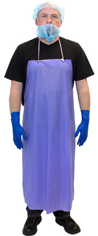 MUB-45SZ Supply Source Safety Zone® 35x45 Blue Raw Edge Vinyl Aprons