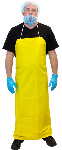 Safety Zone® 35x50 Yellow Reinforced Vinyl Aprons