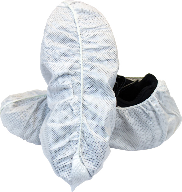 Safety Zone ® White SMS Polypropylene Disposable Shoe Cover