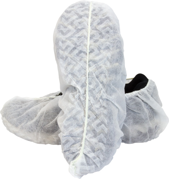 Supply Source Safety Zone ® X-Large White Polypropylene Disposable Shoe Cover with Tread