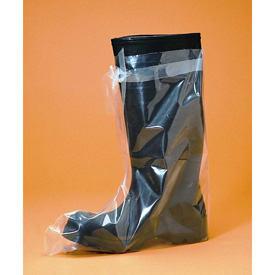 Keystone clear 4-mil Low Density Polyethylene Boot Covers with perforated ties