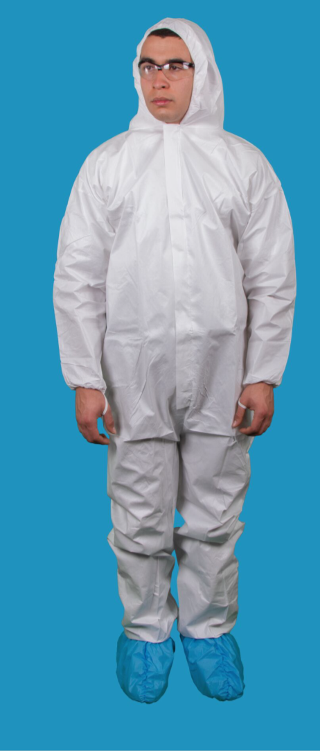 #CE-CVL-KG-HE KEYGUARD COVERALL WITH HOOD-ELASTIC WRISTS AND ANKLES-ZIPPER
FRONT-SINGLE COLLAR-ELASTIC BAND THUMB LOOPS-3 VELCRO PATCH STORM FLAP
CLOSURE AND DOUBLE ZIPPER ANTI STATIC