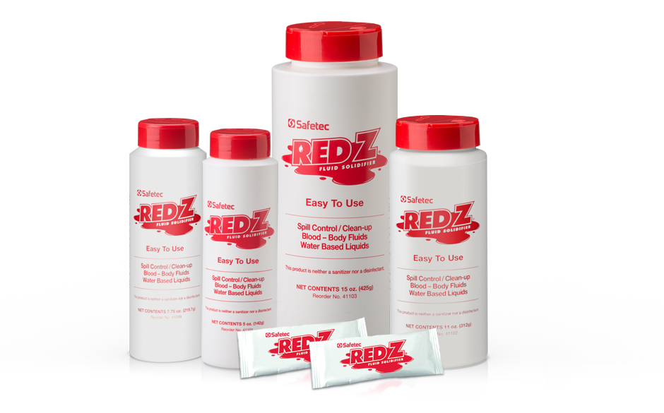 Red Z® Single-Use | Solidifier Packs Body Melt-Away | Self Bursting Pouches Solidifier OSHA Solidifier | Pouches Compliant Absorber Packs Fluid Pacs | Fluid