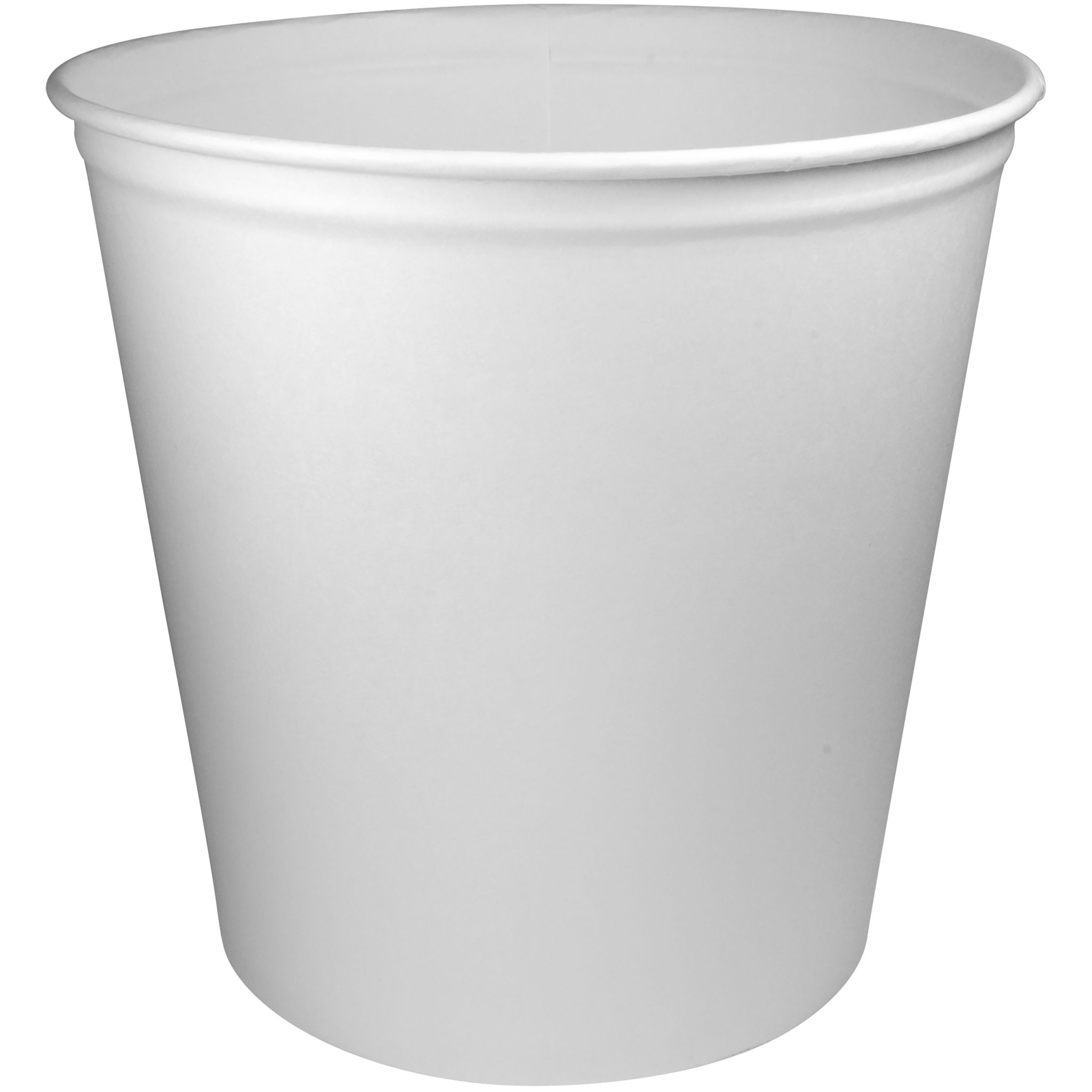 Solo® leak-proof 165-oz Double Wrapped Disposable White Paper Buckets/Tubs