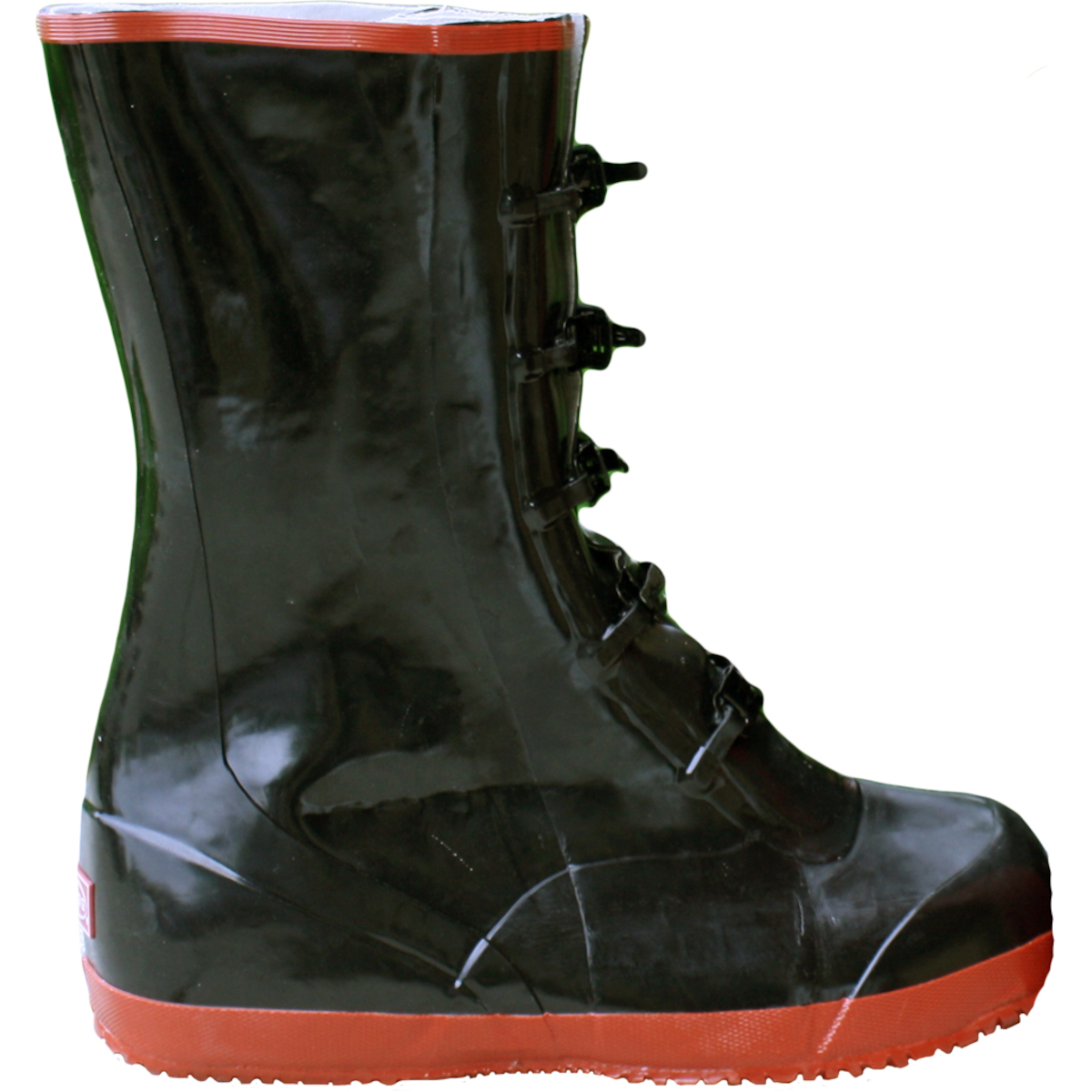 #2PP6297 PIP® Boss® 14` Black Over the Shoe Rubber Boot with 5 Buckles