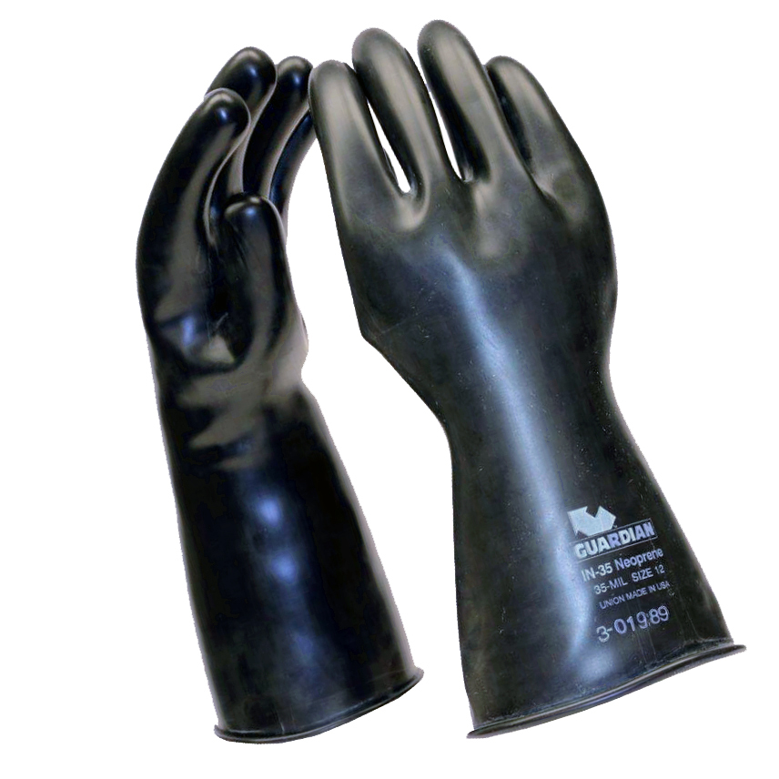 IN35 Guardian® Manufacturing Smooth Curved Hand Neoprene Gloves - 35 mil