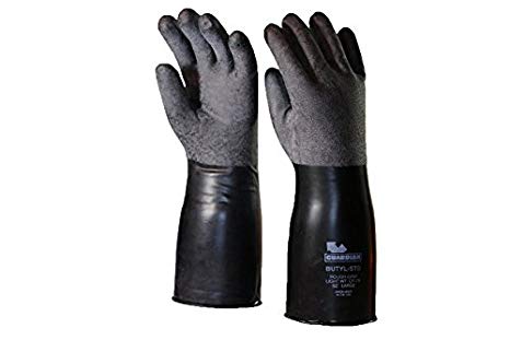 #CP-7R Guardian Rough Curved Hand Butyl Gloves - 7 mil