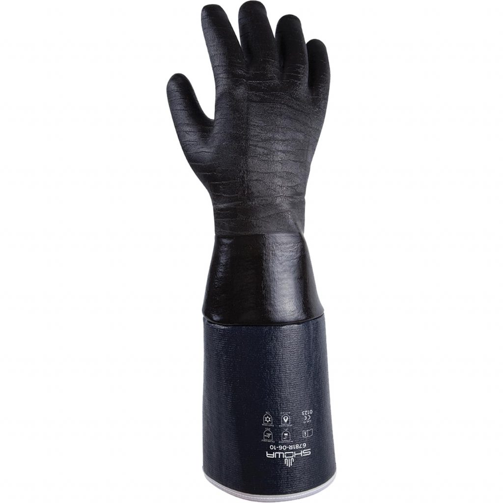 Showa® 6781R-06 12-in Neoprene Coated triple layered foam insulated gloves with 6in nitrile laminated sleeve