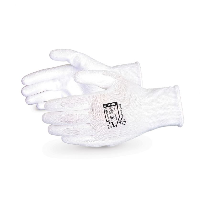 S13WPPU Superior Glove® Superior Touch® 13-gauge Polyester Knit Gloves w/ Polyurethane Palms