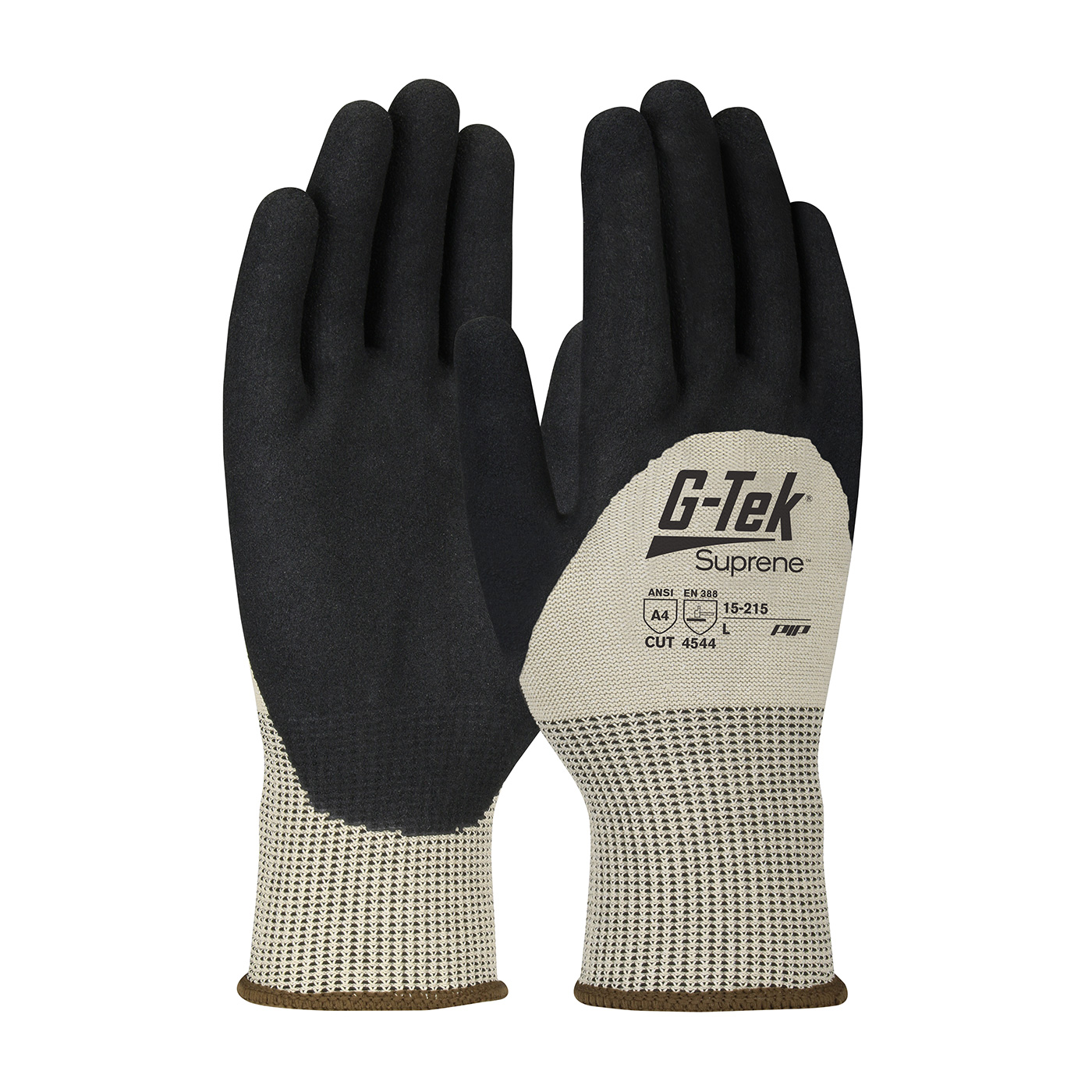 15-215 PIP® G-Tek® Suprene™ Nitrile MicroSurface coated palm, fingers and knuckle 