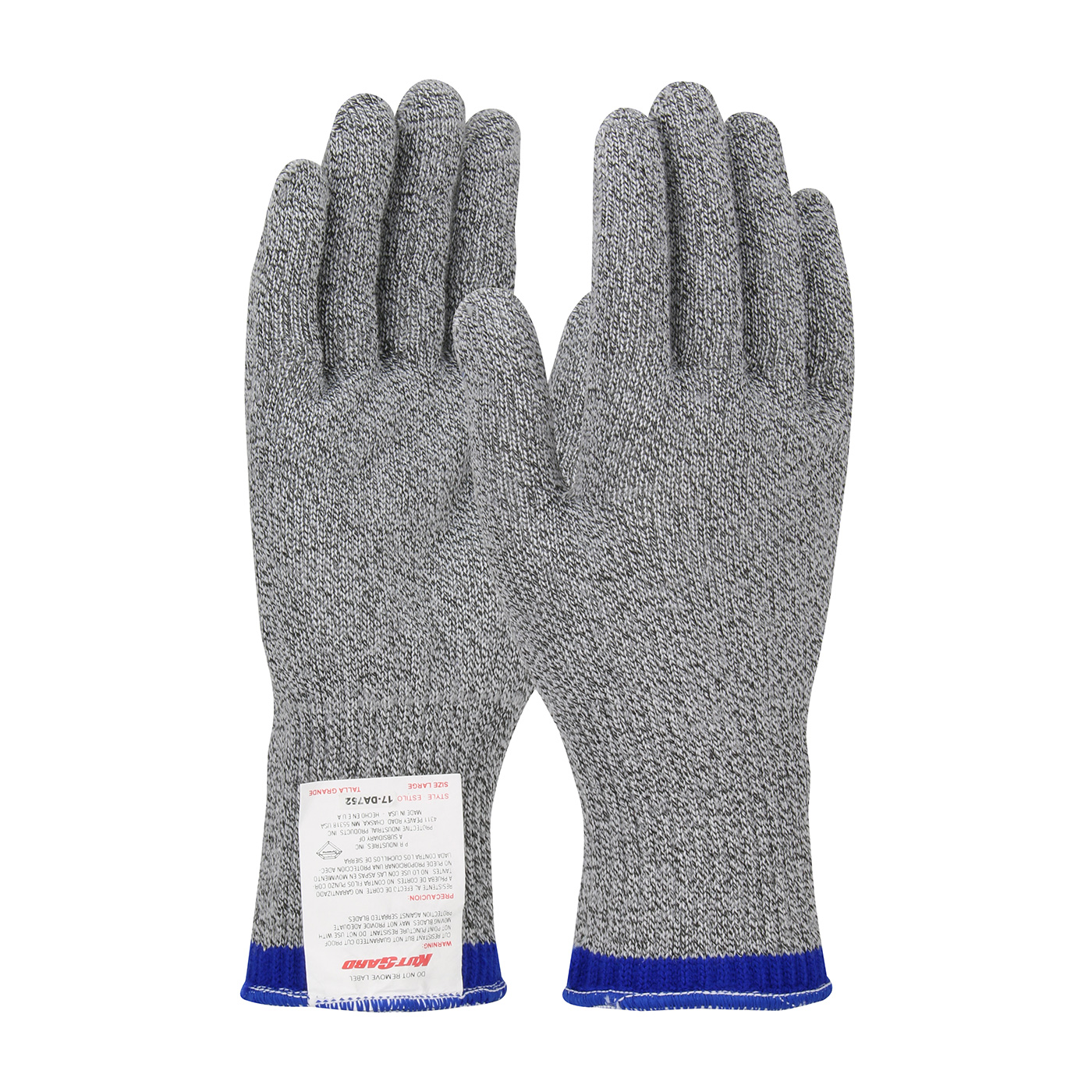 A6 Cut Resistant Gloves, Made in USA, Size L, 6 Pairs, 1026368