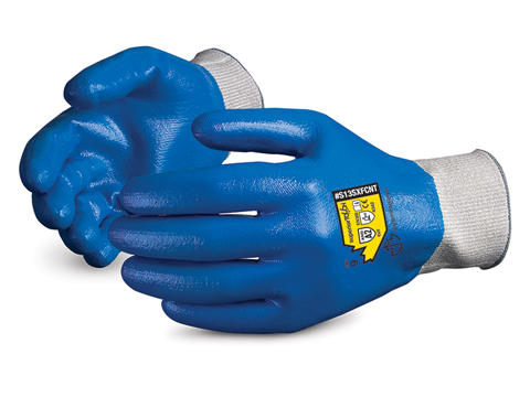 #S13SXFCNT Superior Glove® Superior Touch® 13-gauge Knit with HPPE & Nitrile Coating