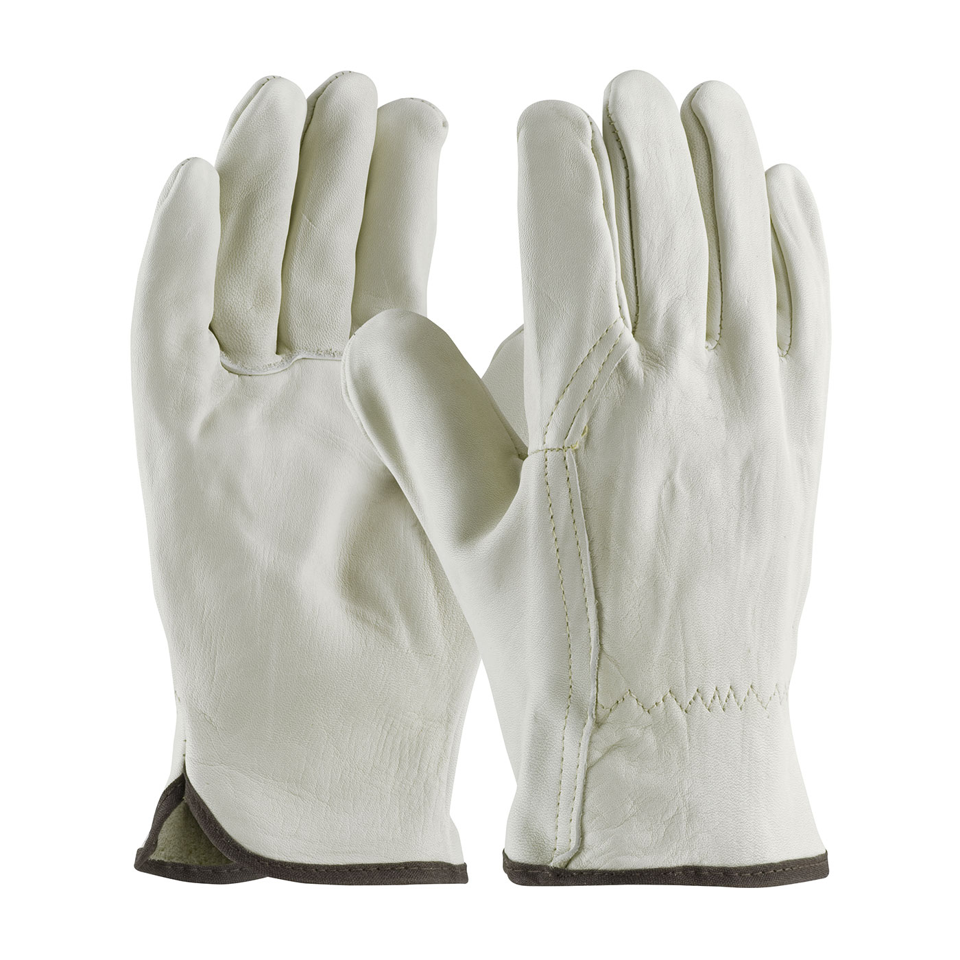 68-116 PIP® Superior-Grade Top Grain Cowhide Leather Drivers Glove w/ Wing Thumb 