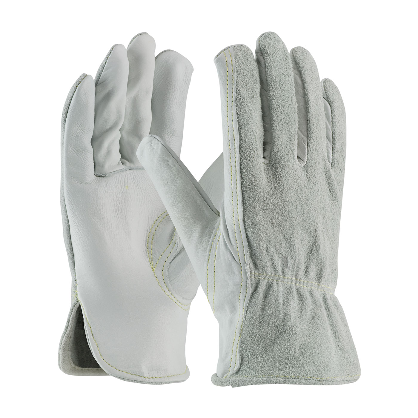 #68-163SB PIP®  Regular Grade Top Grain Drivers Glove with Shoulder Split Cowhide Leather Back and Kevlar® Stitching - Keystone Thumb