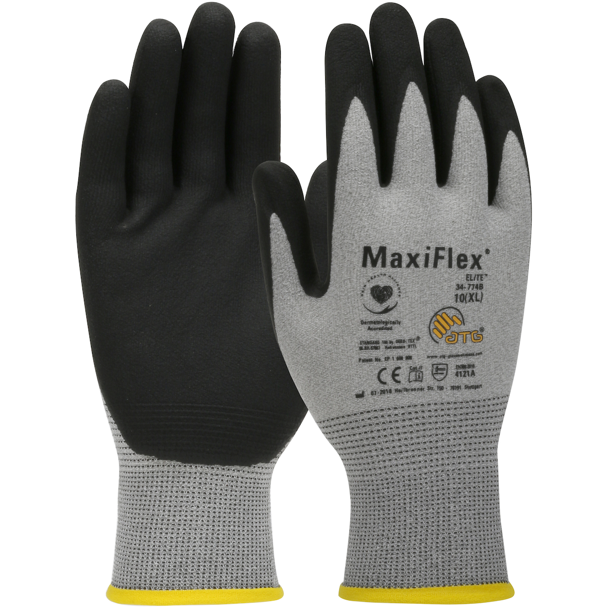 Majestic 35-1500 Cut-Less Watchdog Knit Gloves with Polyurethane Palm, Size Medium