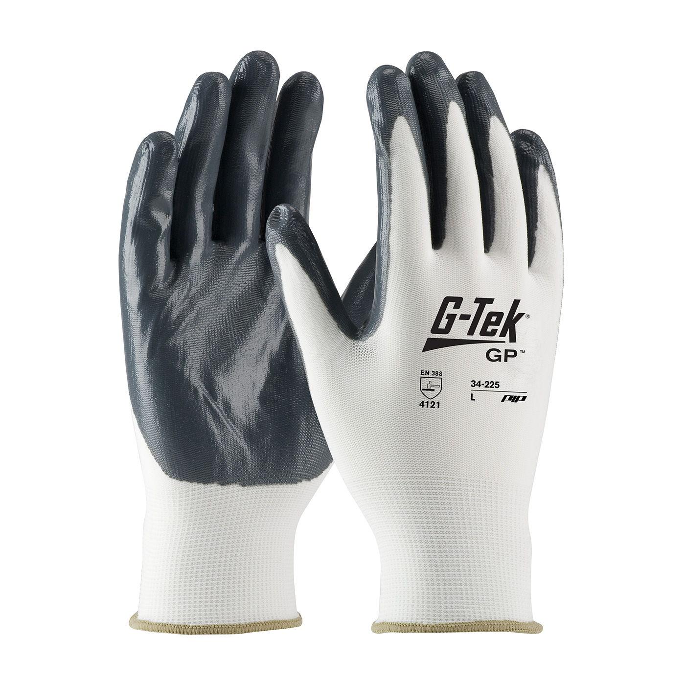 G-Tek GP Polyurethane-Coated Nylon Gloves Large Gray 12 Pairs