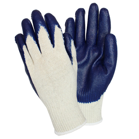 #GSPC-SIZE-2C Supply Source Safety Zone® Cotton/Poly String Knit Gloves with Latex Palm Coating