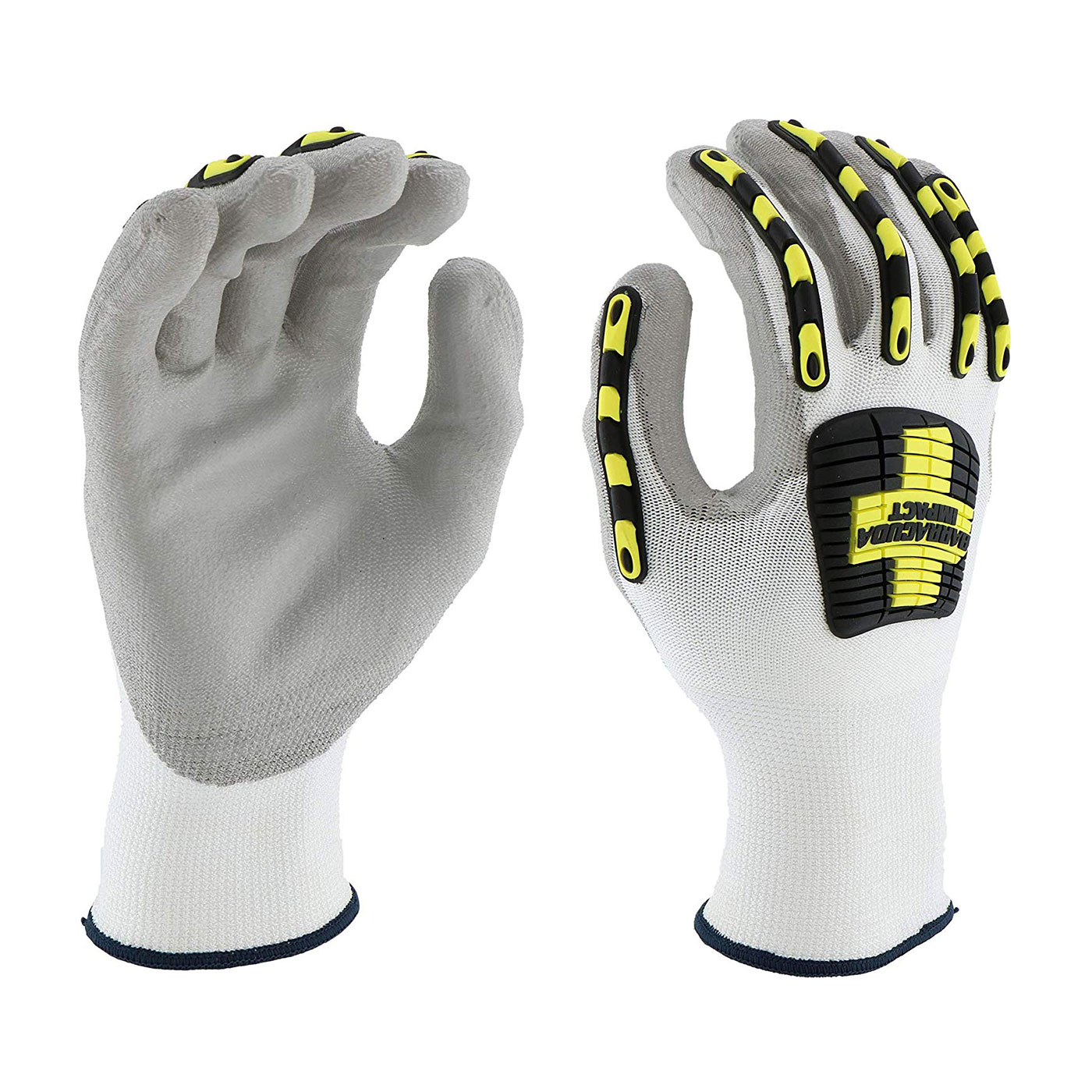 #713HGWUB PIP® West Chester Barracuda Seamless Knit Glove with Impact Protection and PU Coated Palm Grip