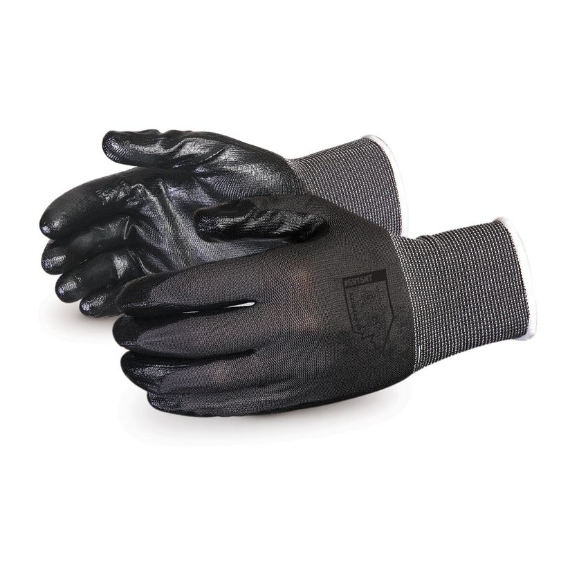 #SN15NT - Superior Glove® Dexterity® Seamless Nylon Gloves with Palm Nitrile Coating