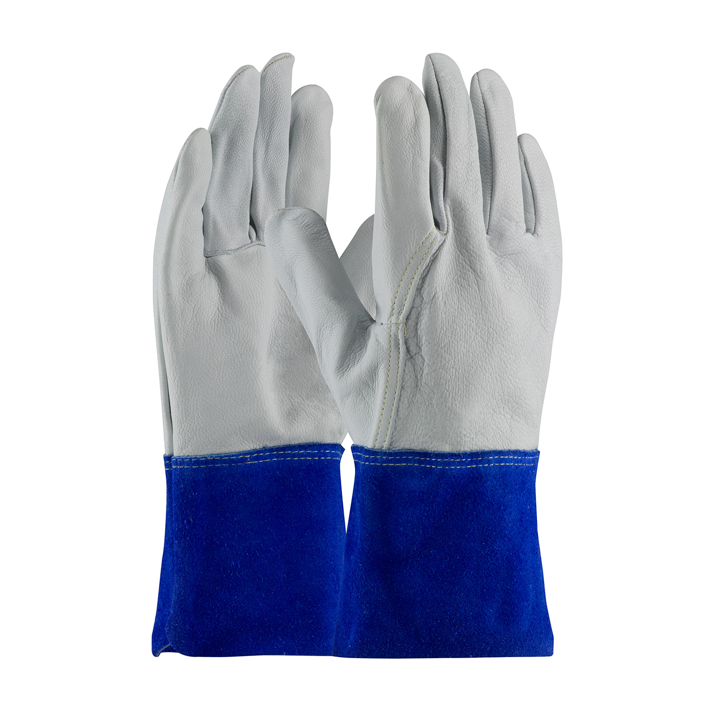 75-4854 PIP® Top Grain Goatskin Leather Mig Tig Welder's Glove with Kevlar® Stitching - Leather Slip-On Cuff
