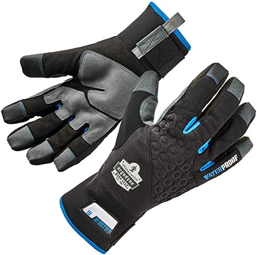 LANON PVC Coated Cold Proof Heavy Duty Gloves Non-Slip Waterproof Warm Work Gloves for Freezer Work X Large Oil Resistant 