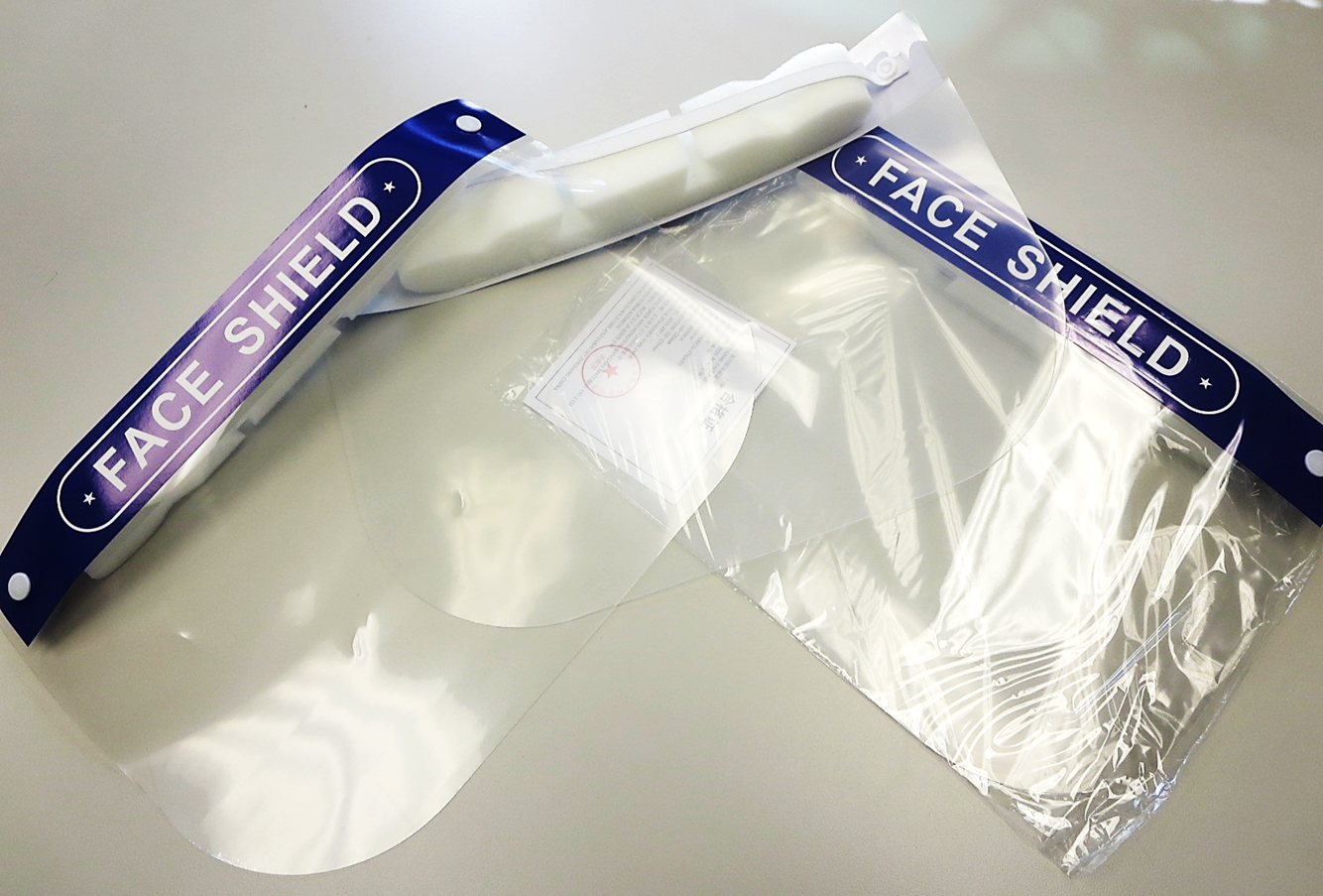 Disposable Anti-Fog Face Shield w/ Contoured Foam Band and Retention Band