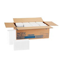 20389 GP PRO Pacific Blue Select™ M-Fold Recycled Paper Towel, White
