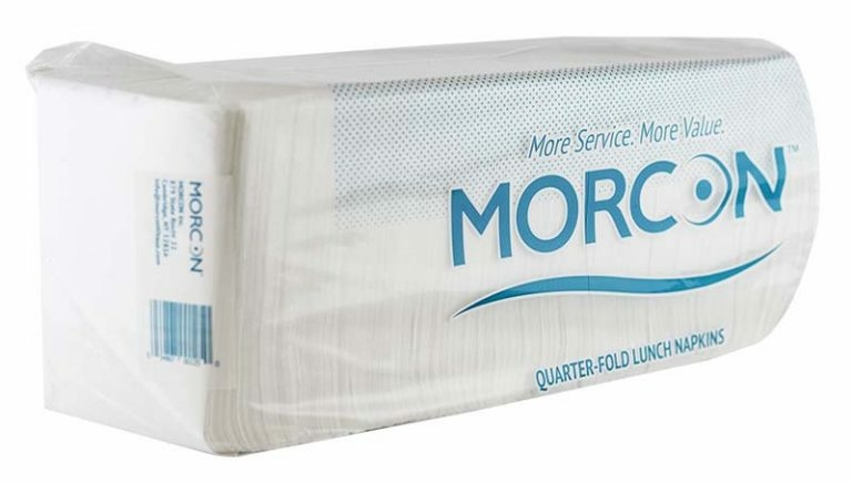 L12500 Economy 11.25` x 13` White Lunch Napkins