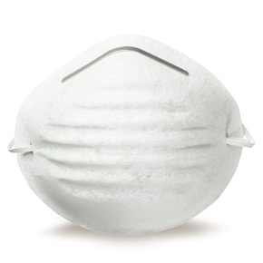 White Contoured Disposable Nuisance Dust Face Masks