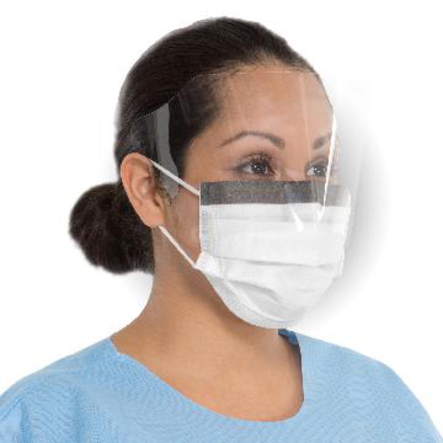 #41803 Halyard Fluidshield Level 1 Fog-Free Procedure Mask with WrapAround Visor and SO SOFT* Lining