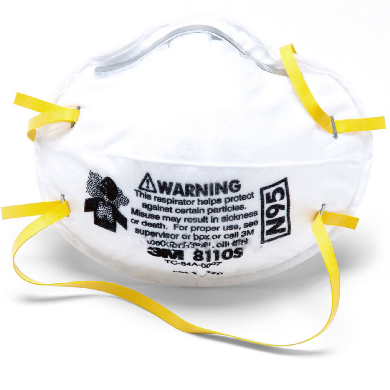 3M 8110S Disposable N95 Particulate Respirator Masks