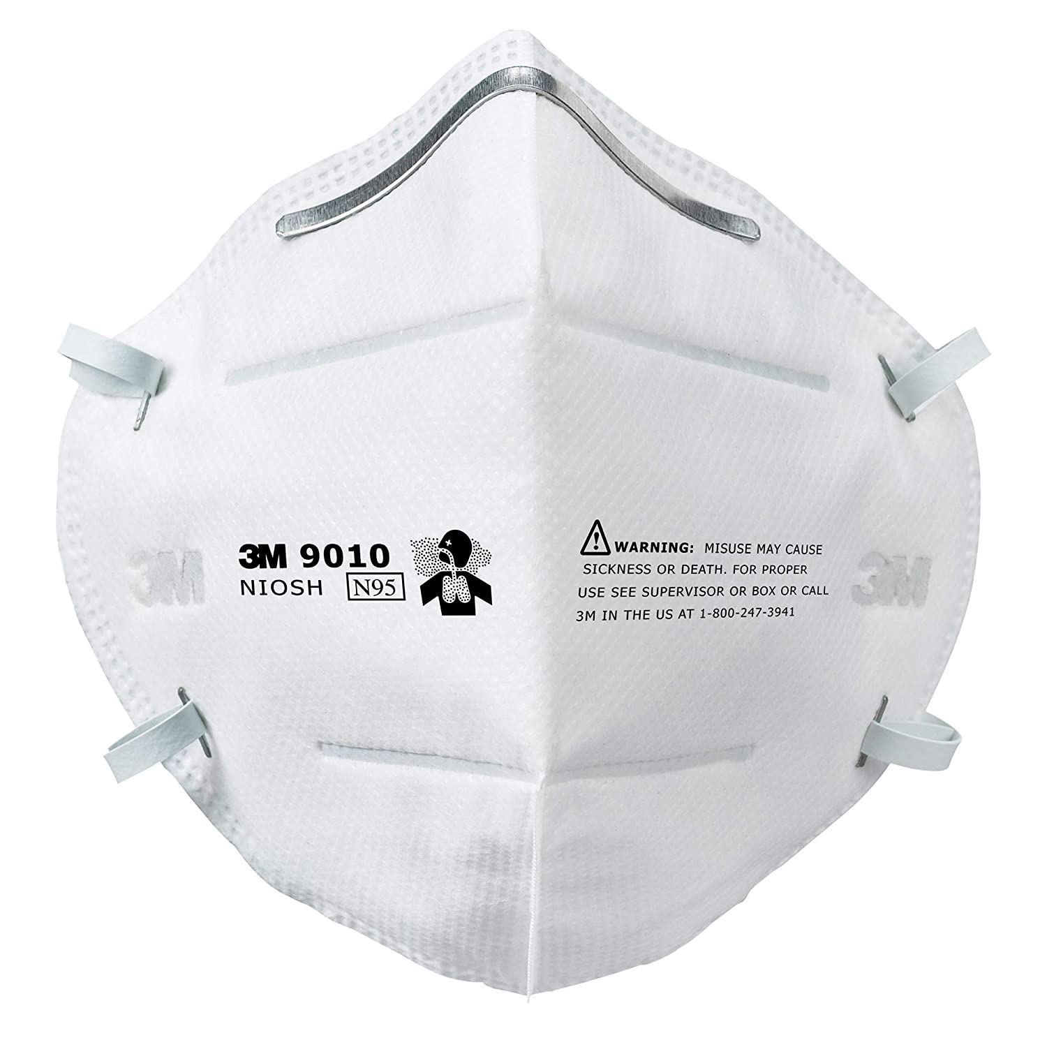 3M 9010 Disposable flat-folded N95 Particulate Respirator Masks