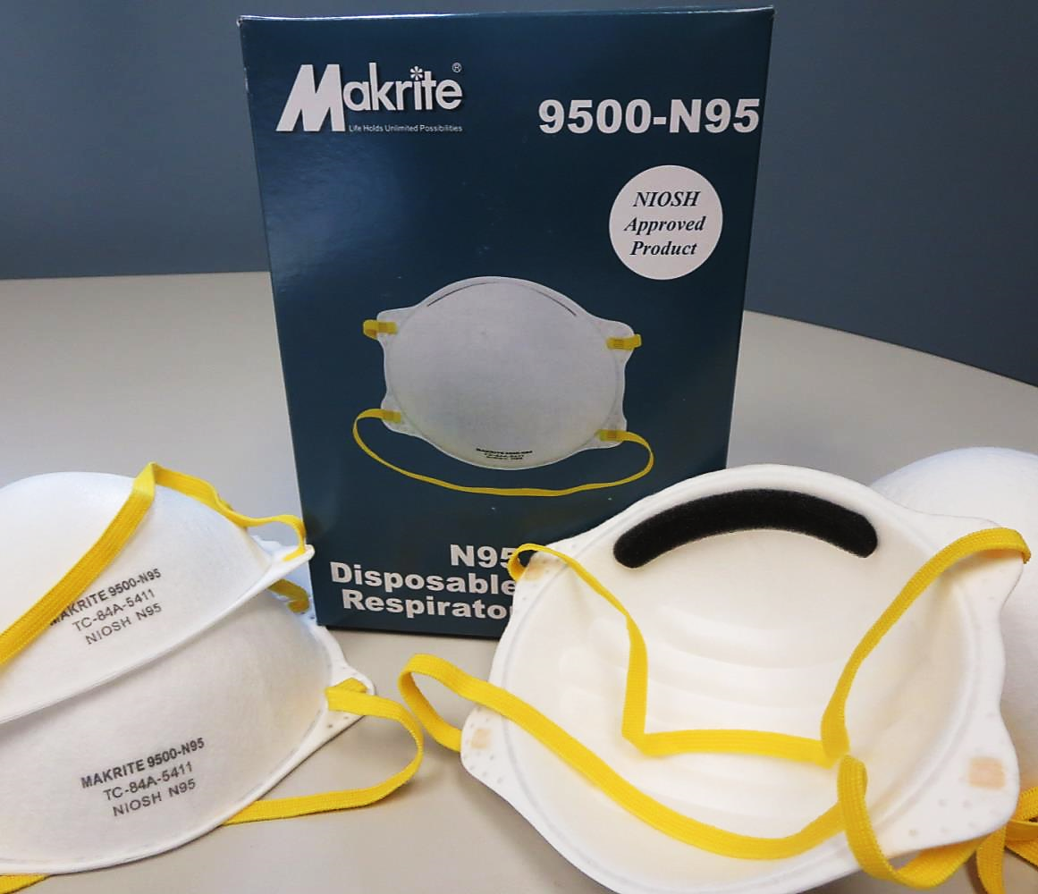 Makrite® 9500-N95 Comfort Series N95 Fog-Free Disposable Particulate Respirator Masks