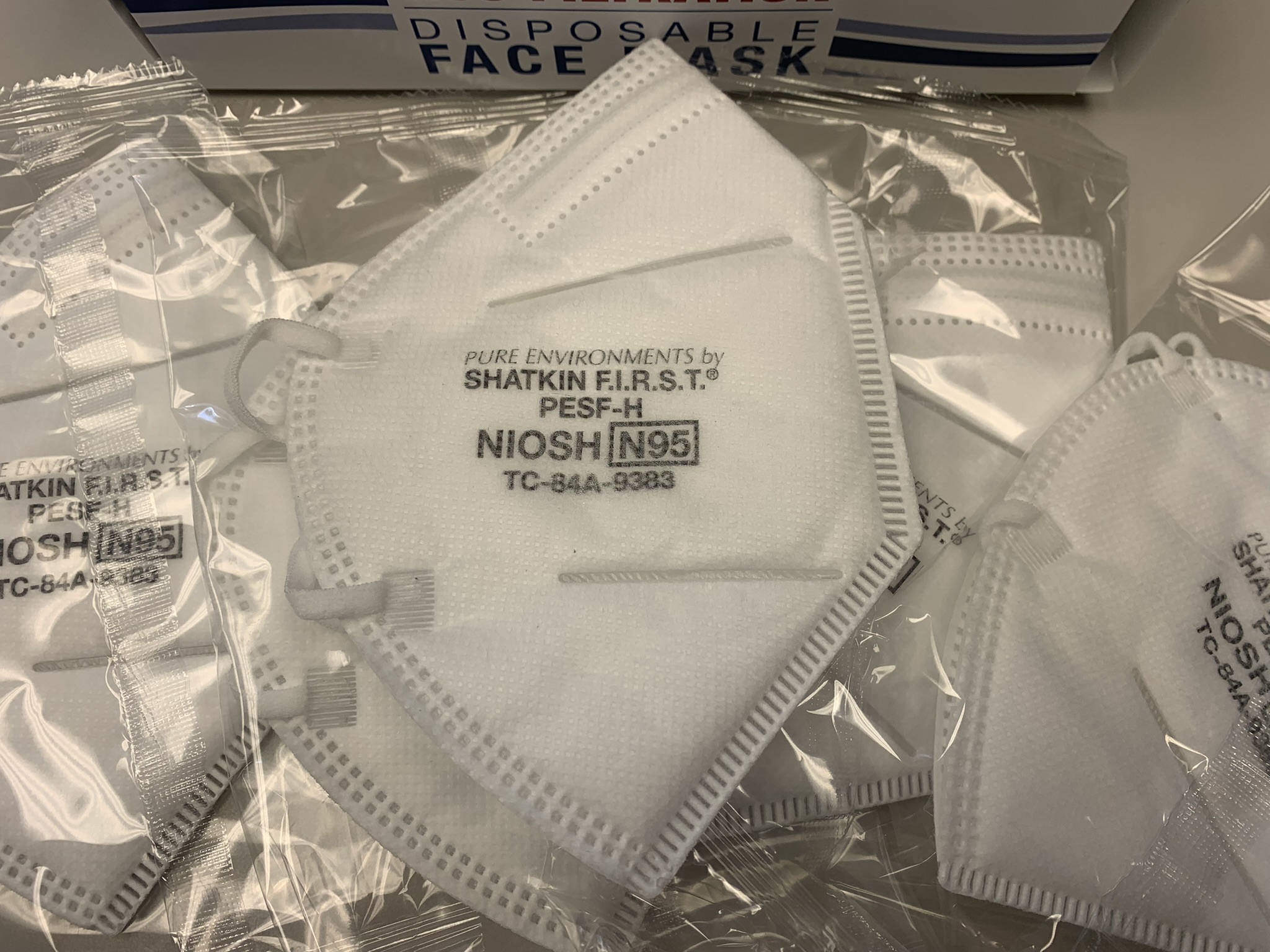 Shatkin First #SFN95H Pure Environments N95 Disposable Face Mask Respirators