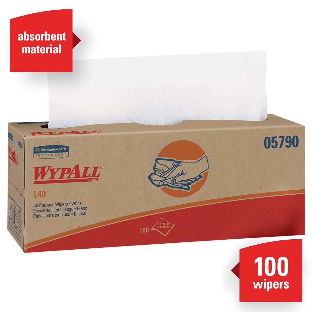  Kimberly Clark® Professional Wypall® 05790 L40 Disposable General Purpose Wipers