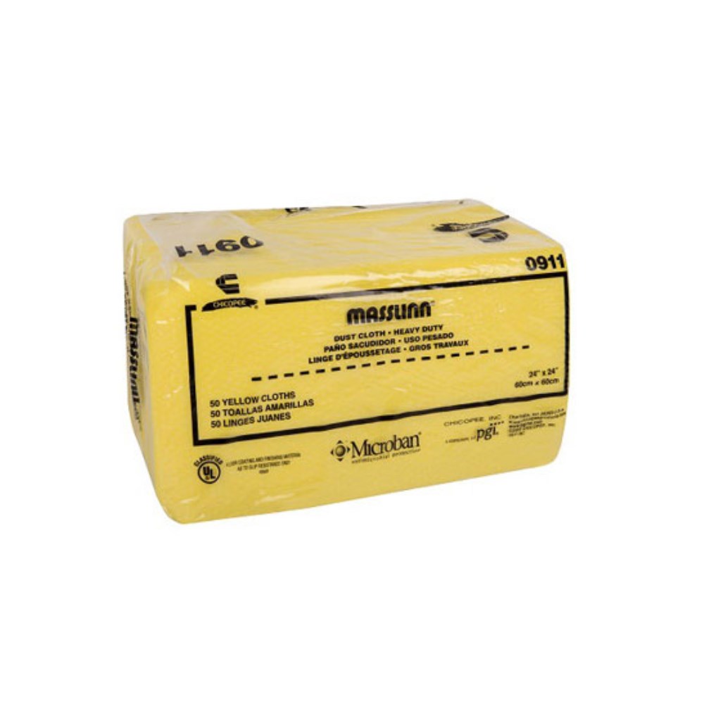 0911 Chicopee® Chix® Masslinn®  Yellow 24-n x 24-in Dust Cloths