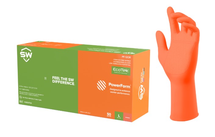 PF-12OR-Extended Cuff Nitrile Exam Gloves-1