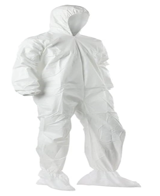 Boot and Elastic Wrist Safety Zone DCWF-XL-BB Breathable Microporous Coverall with Hood Pack of 25 XL Individually Bagged 