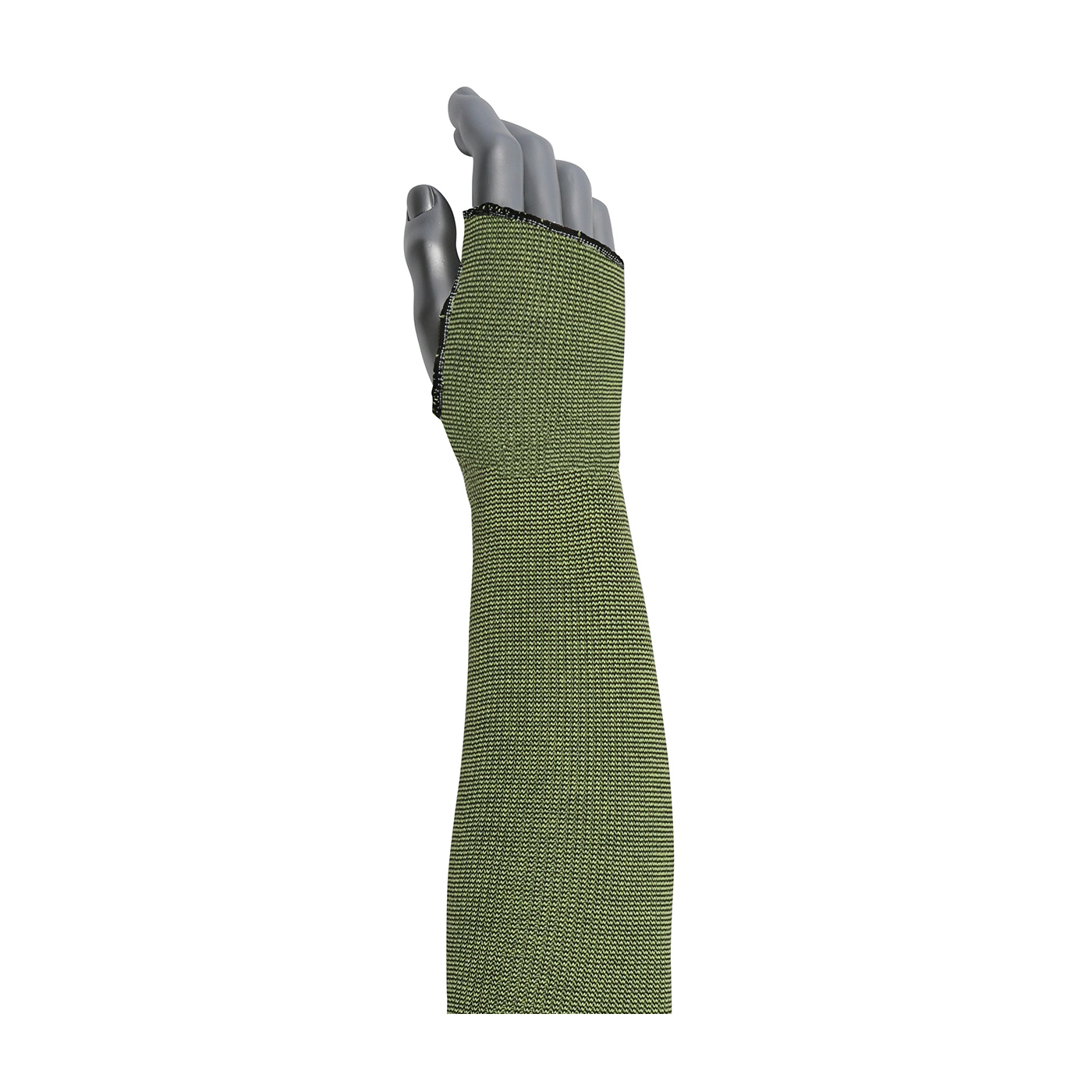 15-21KVBKTH PIP® Kut-Gard® 1-Ply ACP / Kevlar® Smart Fit™ 18` Sleeves w/ Thumbhole and Antimicrobial Fibers 