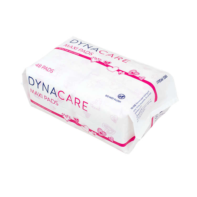 Dynarex® DynaCare Maxi Pads, Ultra Thin w/ Wings (96ct)