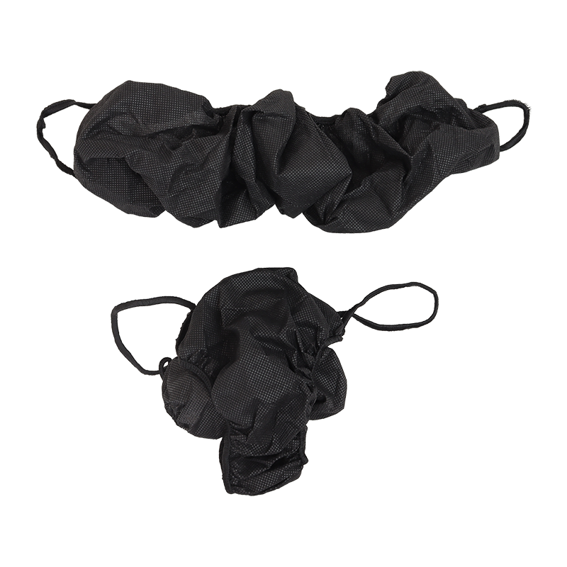 8169 Dynarex® Disposable Bra & Thong Set in color black