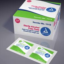 1113 Dynarex Medium Sterile Alcohol Prep Pads