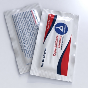 Dynarex #1182 Triple Antibiotic First Aid Ointment in .9 Gram Foil Packs