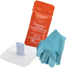 #70-160 MDI® CPR Microshield® Rescue Breather Protection Pak w/ Gloves