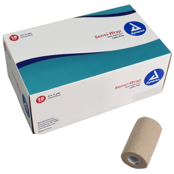 3190 Dynarex Latex Free Sensi-Wrap 4` x 5 yds Rolls