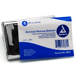 3537 Dynarex® Emergency Mylar Foil Blankets
