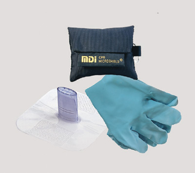 #M9972-490 MDI® CPR MicroKey-Pro™ Emergency Recue Breather w/ Nitrile Gloves