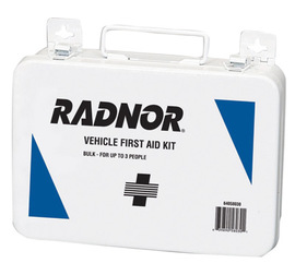 Radnor® 3 Person Vehicle First Aid Kit In Metal Case