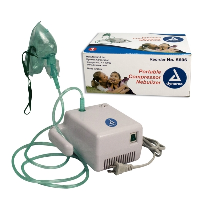 5606 Dynarex® Portable Compressor Nebulizer with Handle & Standard Accessories (Wholesale), Compare to Probasics Rite-Neb 3